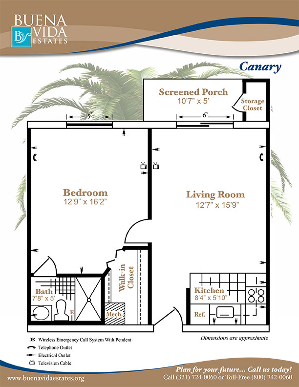 Click here to view a printer friendly version of the floor plan