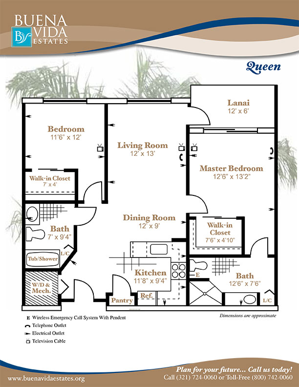 Click here to view a printer friendly version of the floor plan