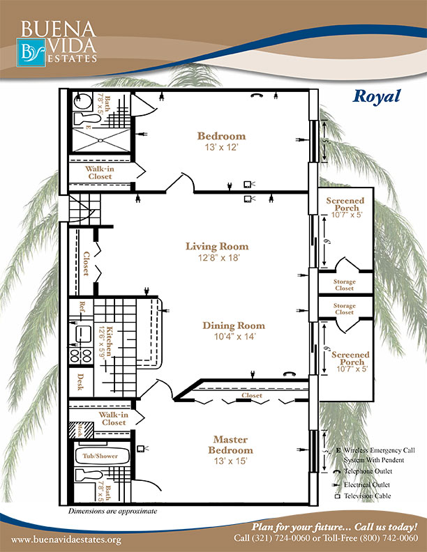 Click here to view a printer friendly version of the floor plan