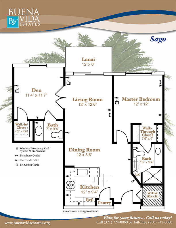 Click here to view a printer friendly version of the floor plan