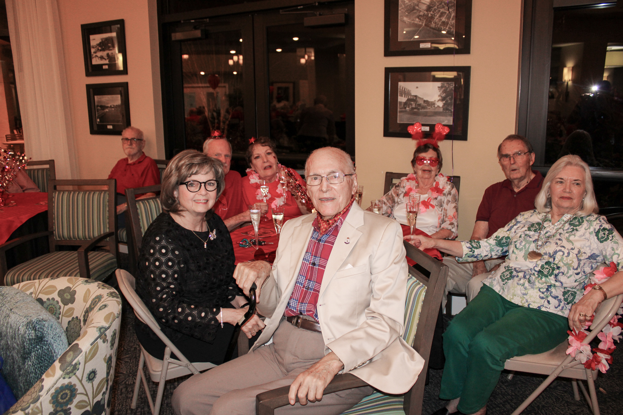 group of older adults spending time together