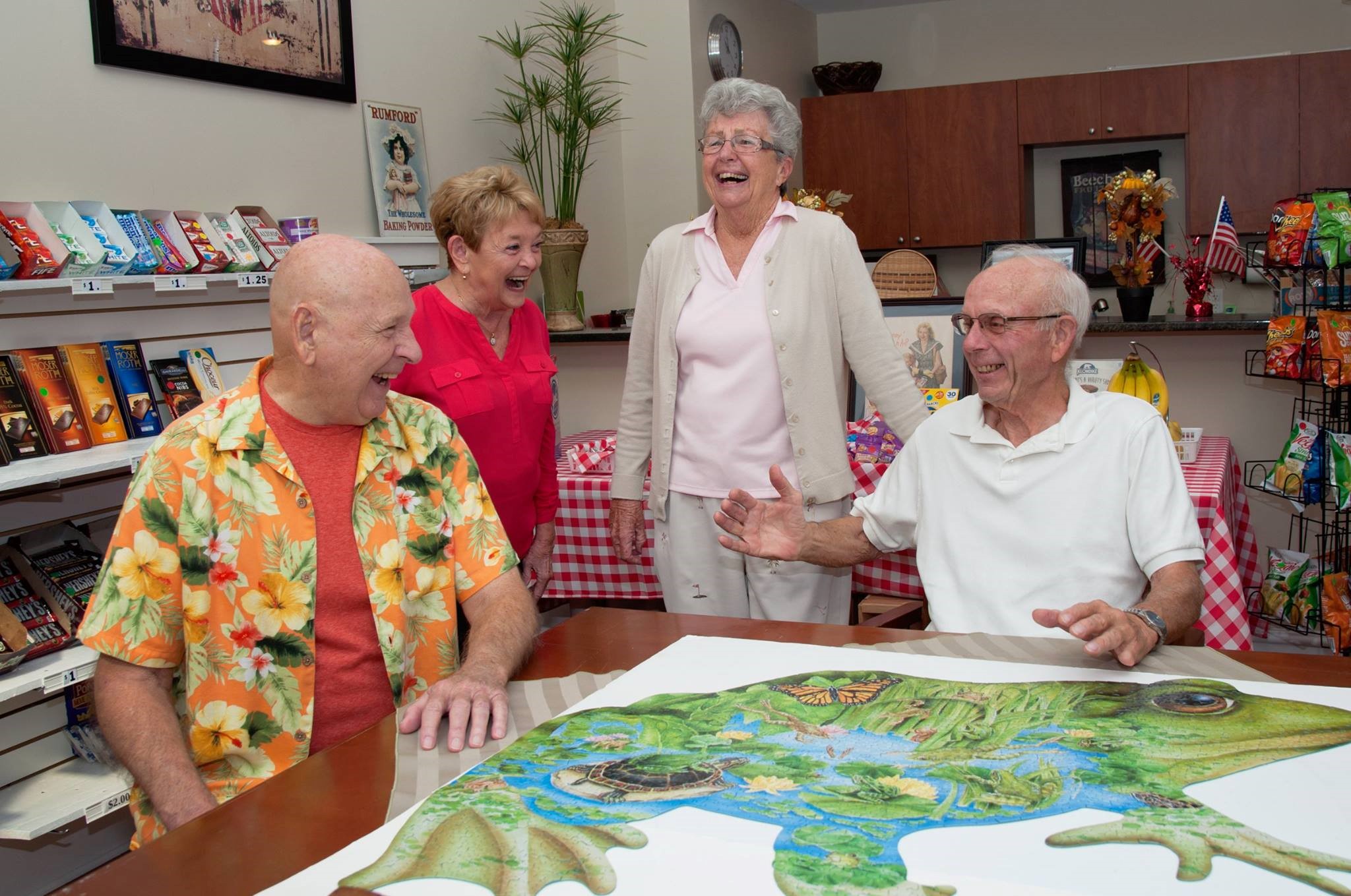 group of people having fun in Country Store