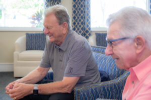 Buena Vida Estates residents smiling about their mental health and wellbeing